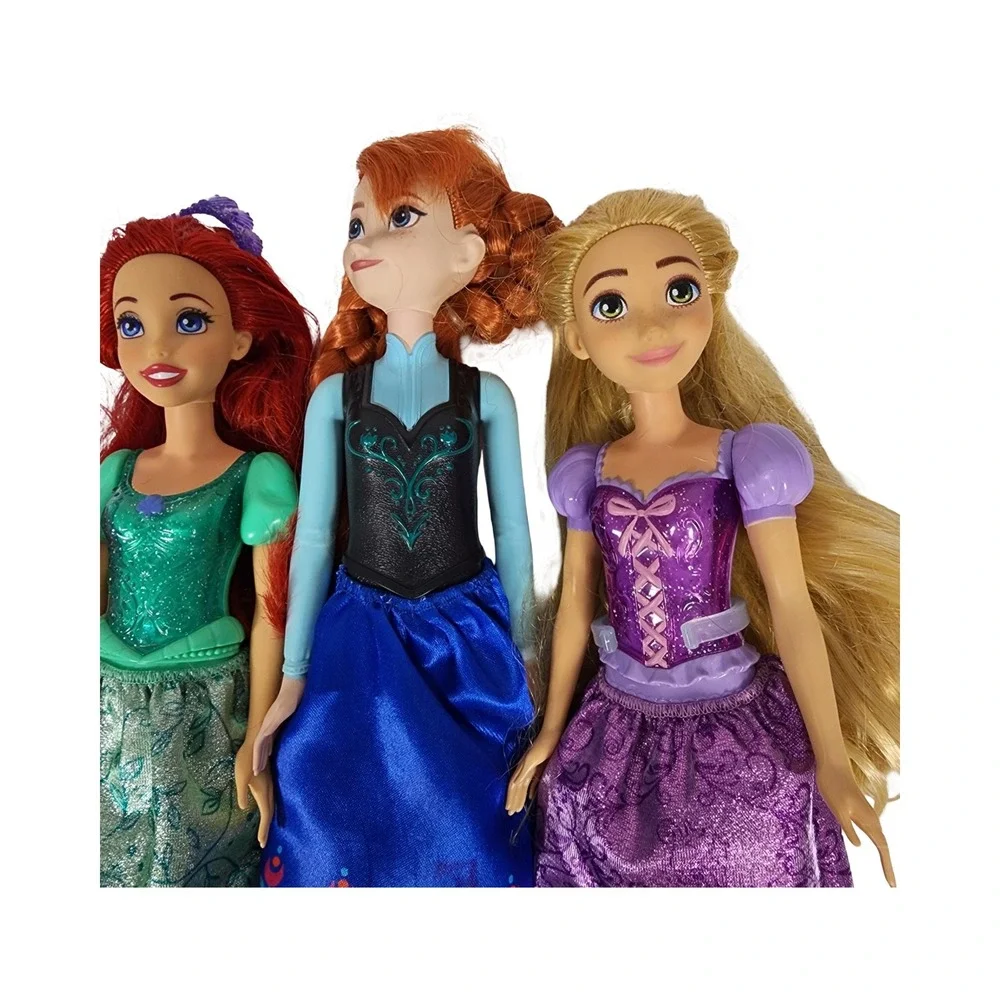 Disney Princess Doll Set Ariel Anna Rapunzel Snow White Inspired Toy Figures lot